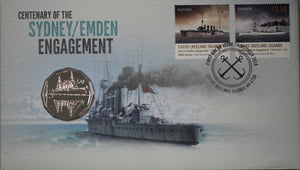 2014 Centenary of the Sydney Emden Engagement 50c PNC