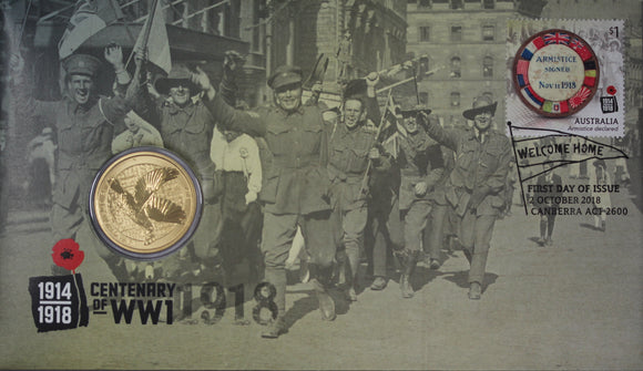 2018 Centenary of WWI Armistice $1 PNC