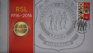 2016 Centenary of RSL Australia $1 PNC