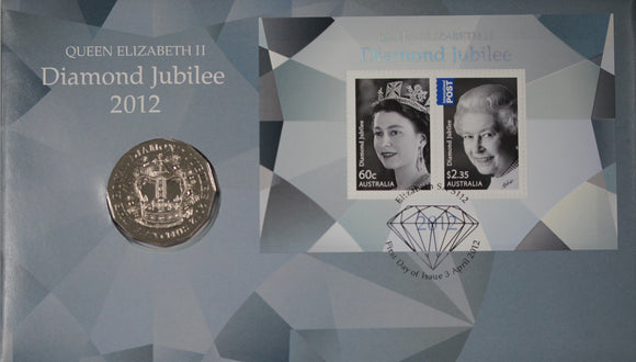 2012 QEII Diamond Jubilee 50c PNC