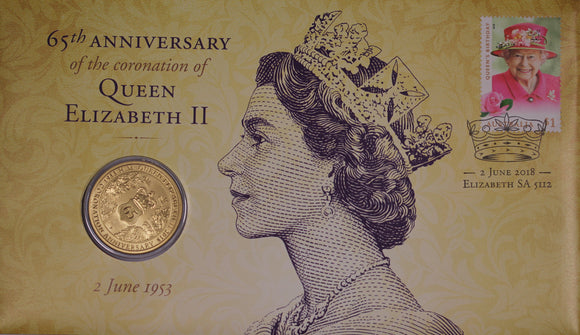 2018 QEII 65th Anniversary of Coronation $1 PNC