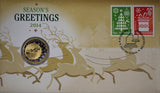 2014 Seasons Greetings Christmas $1 PNC