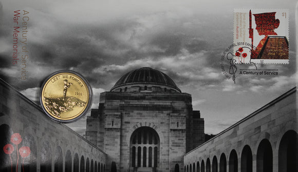 2018 Centenary of Service War Memorials $1 PNC (Perth Mint)