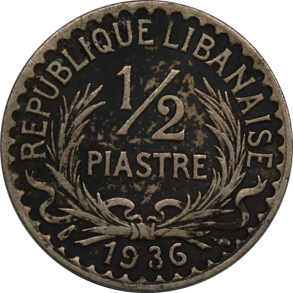 Lebanon 1936 1/2 Piastre VF