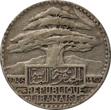 Lebanon 1936 25 Piastres gFine