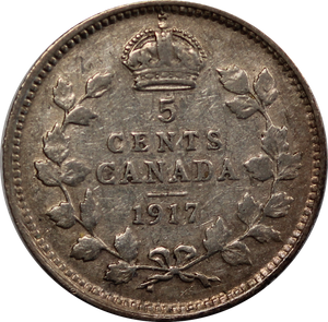 Canada 1917 5 Cent Fine