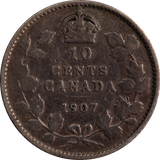 Canada 1907 10 Cent VG