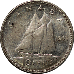 Canada 1949 10 Cent EF