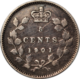 Canada 1901 5 Cents VG