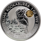 1997 Kookaburra 1oz Silver Dragon Privy Mark Coin