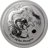 2012 2oz Silver Year of the Dragon Coin