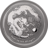 2012 1/2oz Silver Year of the Dragon 50c Coin