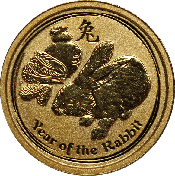 2011 Year of the Rabbit 1/20oz Gold Coin