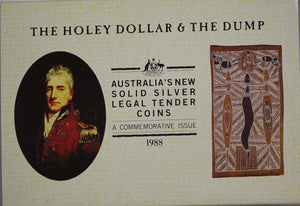 1988 Holey Dollar and Dump Silver Coin Pair