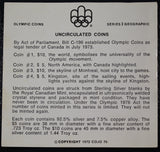 Canada 1976 Olympic 4 Coin Silver Set