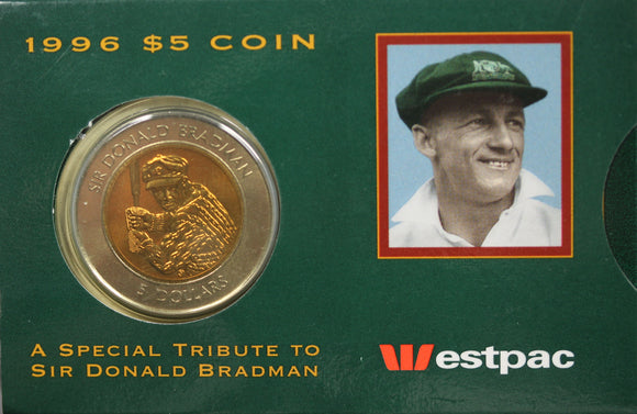 1997 Sir Donald Bradman $5 Coin