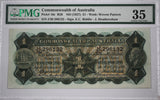 One Pound 1927 Riddle/Heathershaw gVF (Choice VF 35)
