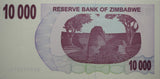 2006 Zimbabwe $10,000 Dollar Cheque UNC