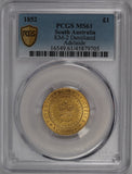 1852 Adelaide Pound Type II MS61