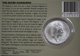 1997 Australian Kangaroo 1oz Silver Coin in Card