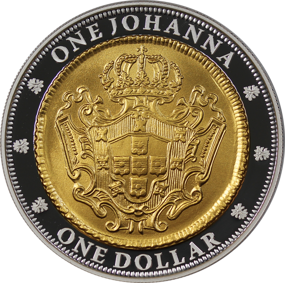 2007 $1 Selectively Gold Plated Silver Subscription Coin - 1732 One Johanna