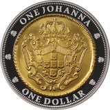 2007 $1 Selectively Gold Plated Silver Subscription Coin - 1732 One Johanna