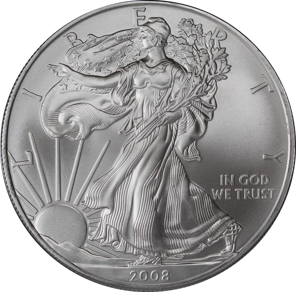 USA 2008 Silver Eagle Dollar Coin