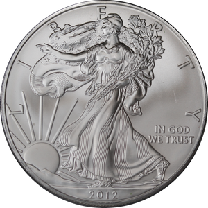 USA 2012 1oz Silver Eagle Dollar Coin