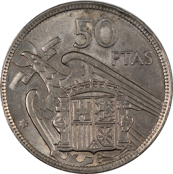 Spain 1957 50 Pesetas EF