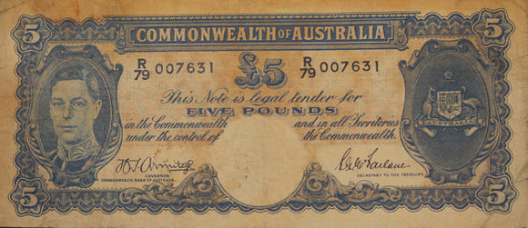 Five Pounds 1941 Armitage/McFarlane aFine