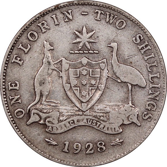 1928 Florin Circulated