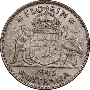 1943 Florin Circulated