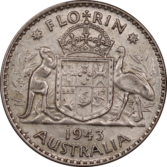 1943 Florin Circulated