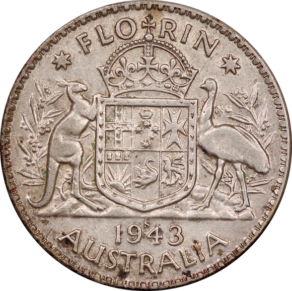 1943S Florin Circulated