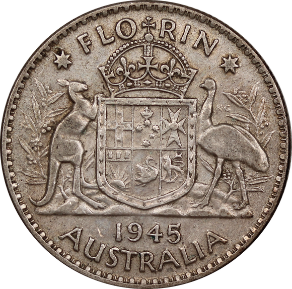 1945 Florin Circulated