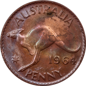 1964 Penny aUNC