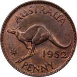 1952 Penny aUNC