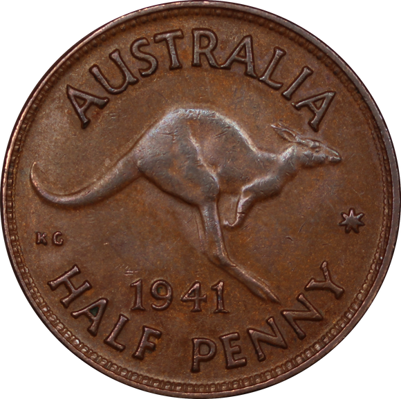 1941 Halfpenny VF