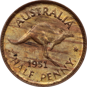 1951 Halfpenny gEF