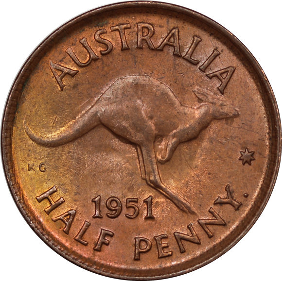 1951 Halfpenny EF