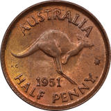 1951 Halfpenny EF