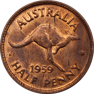 1959 Halfpenny aUNC