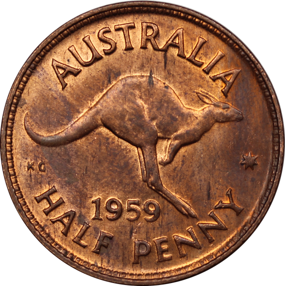 1959 Halfpenny aUNC