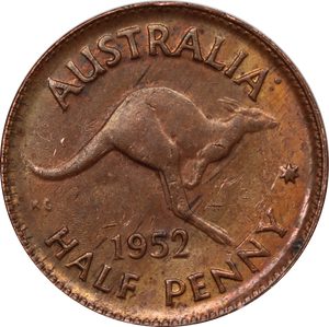 1952 Halfpenny EF