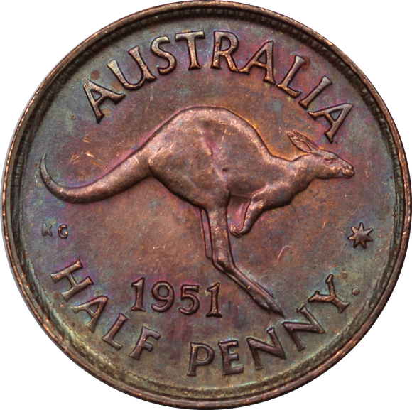 1951 Halfpenny VF