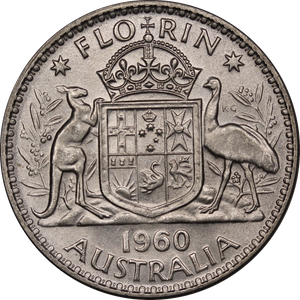 1960 Florin aUNC