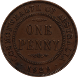 1929 Penny aVF