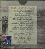 1999 The Last ANZACS $1 Silver Proof Coin