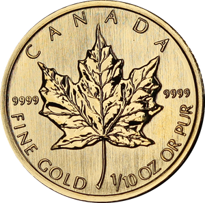 2009 1/10oz Gold Maple Leaf Coin