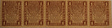 1919 Russia Soviet Union 1 Ruble Strip of 5 gEF